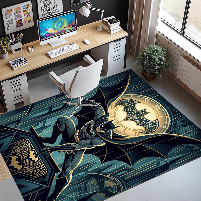 Batman Pattern Rug, Indoor/Outdoor Mat, for Picnic, Gameroom, Bedroom, Office, Living Room, Home Decor Carpet, Birthday Gift