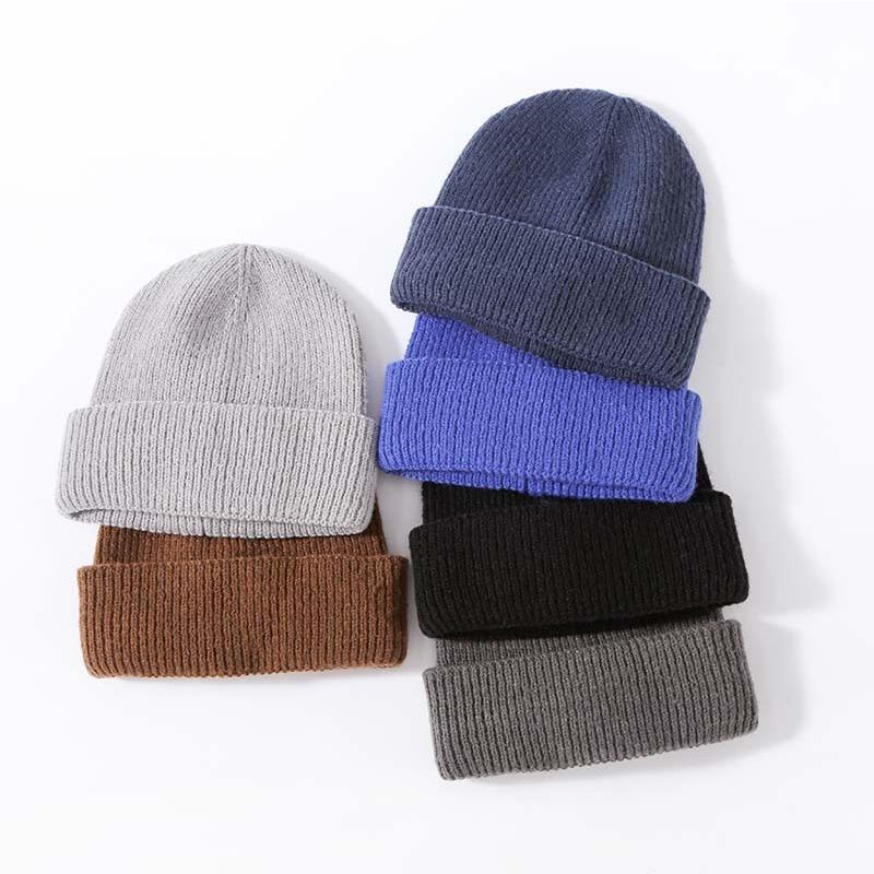 Winter New Style High-end Imitation Cashmere Warm Thickened Knitted Hat Fashionable Versatile Adult Hat