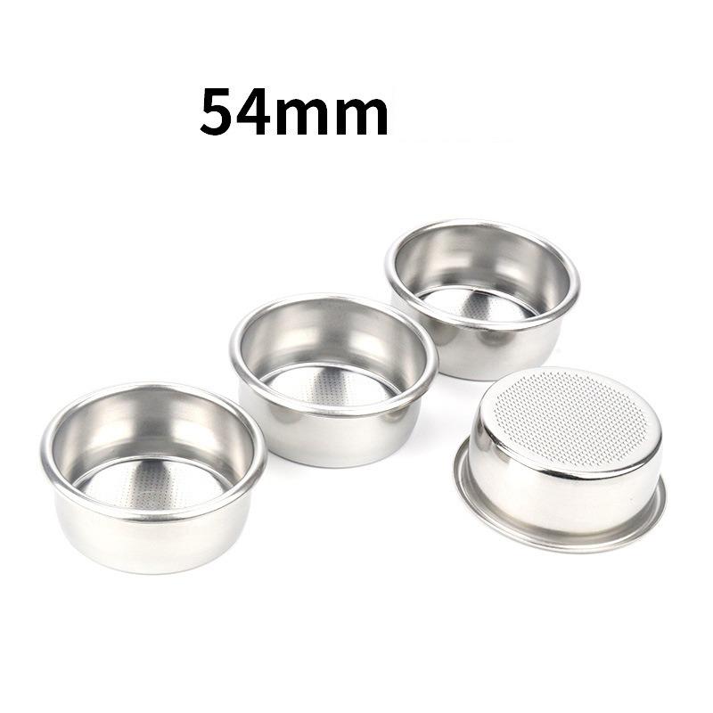 54mm Dvojitý filtrační košík na kávu pro misku na kávový prášek Breville Nerezový filtr 18g Jednovrstvý beztlakový filtr