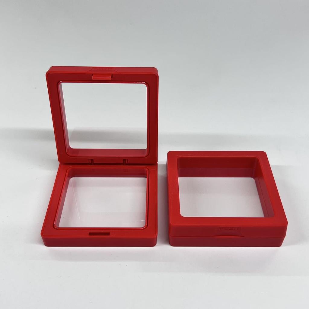 10pcs Transparent Floating Display Box Plastic Film Jewelry Packaging Box Jewelry Necklace Ring and Collectible Storage Box