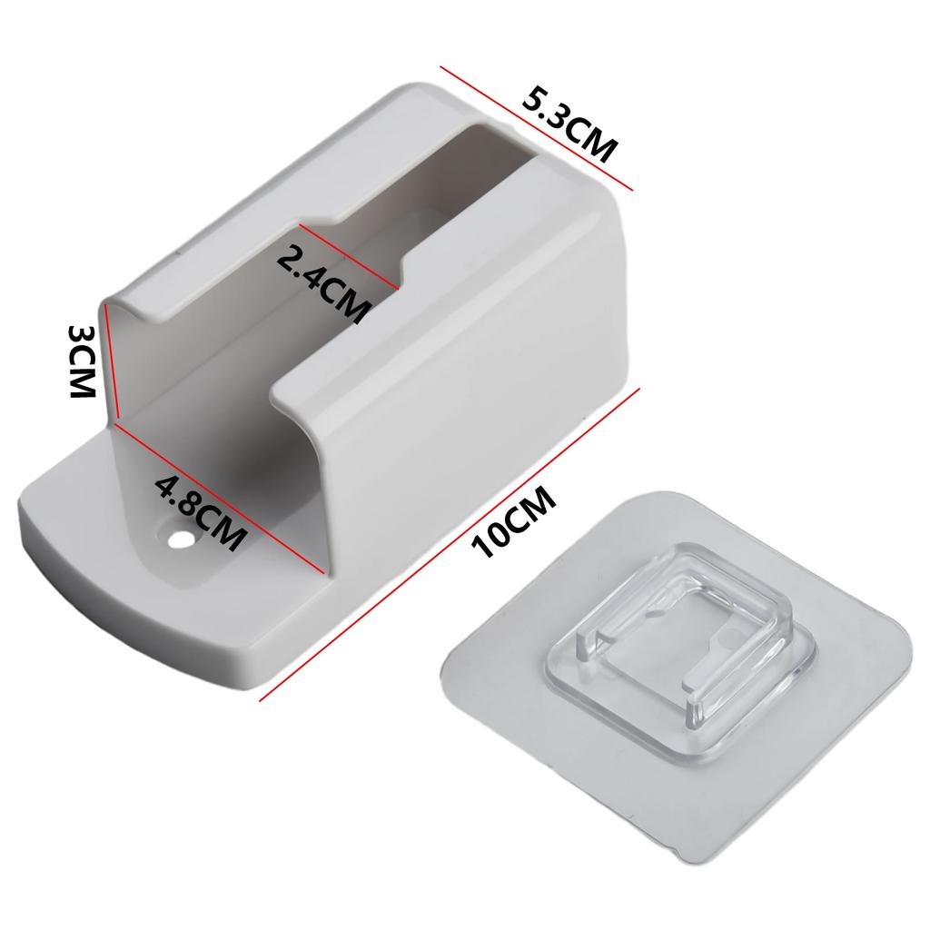Universal White Air Conditioner Remote Control Mobile Phone Plug Holder Wall-Mounted Storage Box For Air Conditioner TV