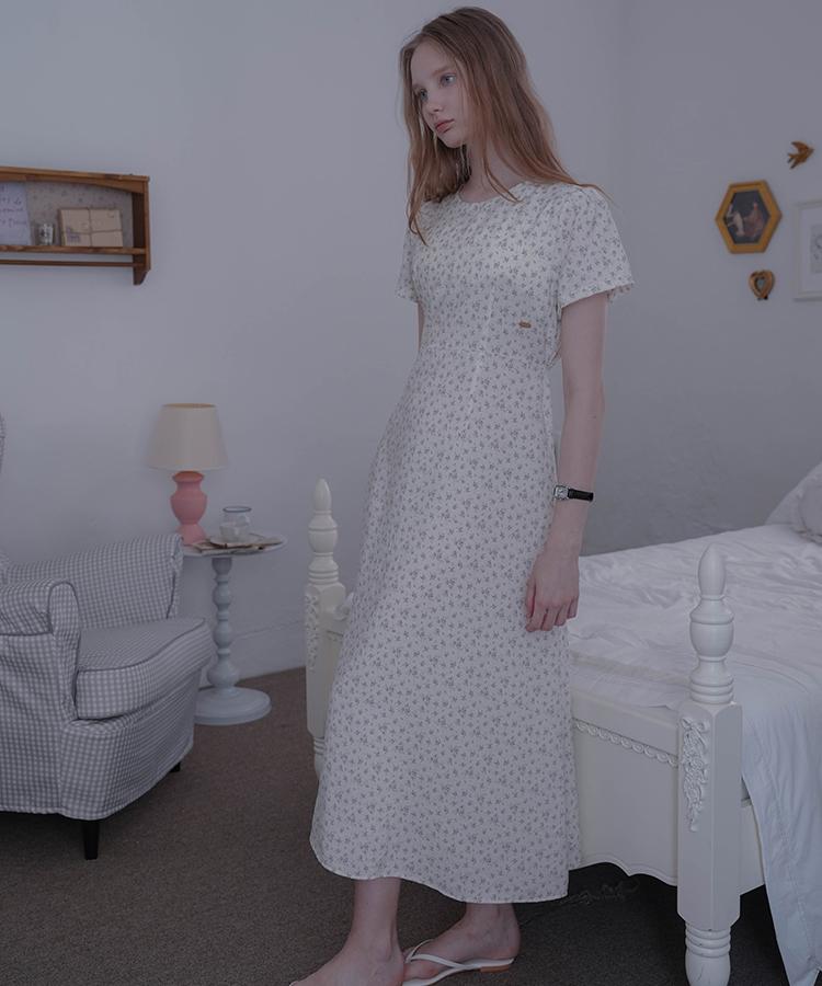 DEHEVE Floral Long Dress [Ivory]
