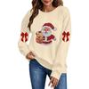Women's Christmas Print Pullover Top Casual Holiday Top for Party and Everyday Wear