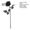 Realistic Silk Flowers for Home Decor Black Roses with Long Stems Wedding Centerpieces, Halloween Centerpiece Floral Decor, Artificial Faux
