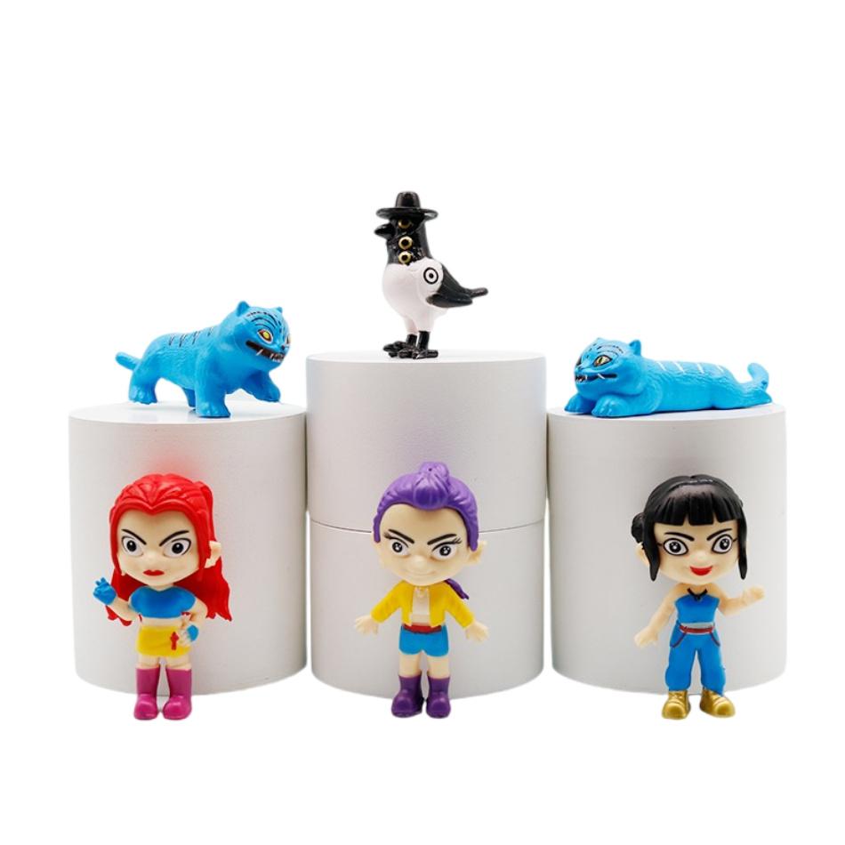 12pcs/SetKpop Demon Hunters Figure Model Toy PVC Cartoon Gaming Peripherals Desk Decoration Collection Figures Model Toy For Kid