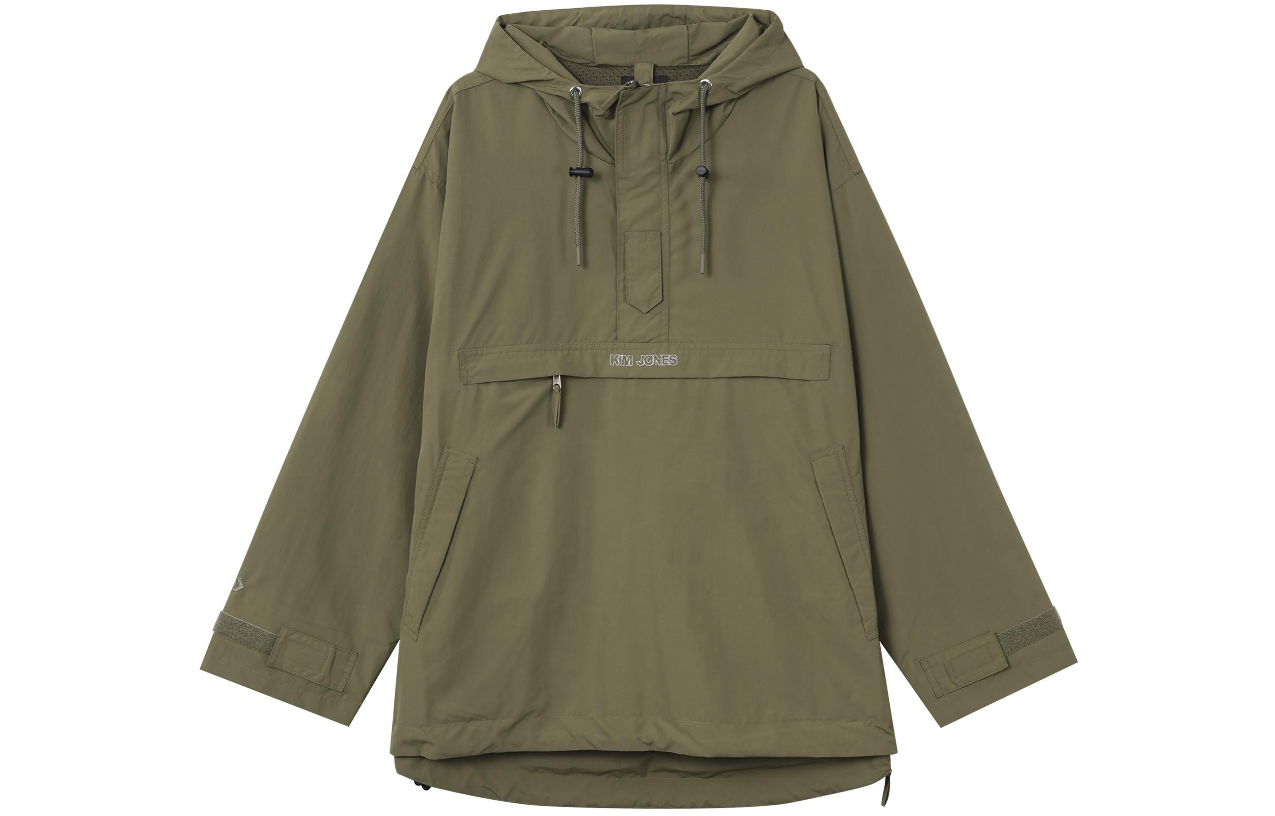 Converse Kim Jones Jackets Men s Army Green Hooded Moderate Other 10021731-A02 L