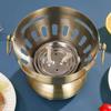 Portable Single Person Hotpot Stainless Steel Cooking Pot Easy To Clean Chinese Hot Pots  Picnic