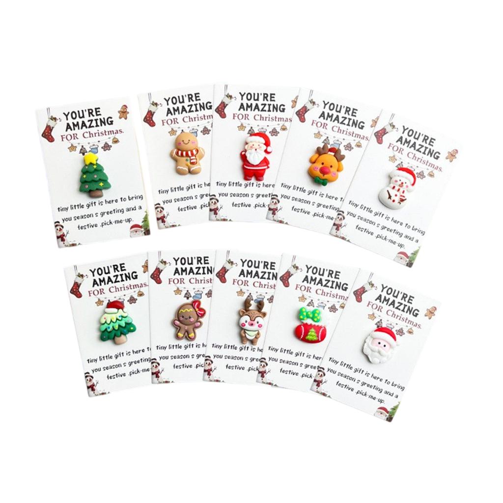 Vánoční série Pryskyřičné kapesní sváteční přání, Blahopřejné karty vyjadřující vděčnost, Dárky jsou dodávány s kartou.