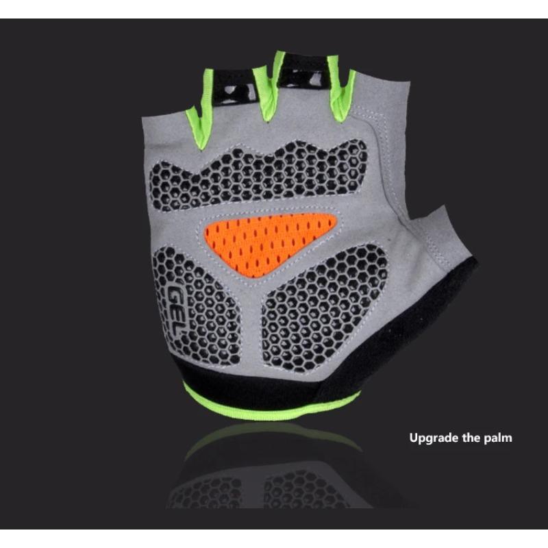 Half Finger Bicycle Gloves Anti Slip Shock Breathable Cycling Gloves Fitness Gym Bodybuilding Crossfit Exercise Sports Gloves