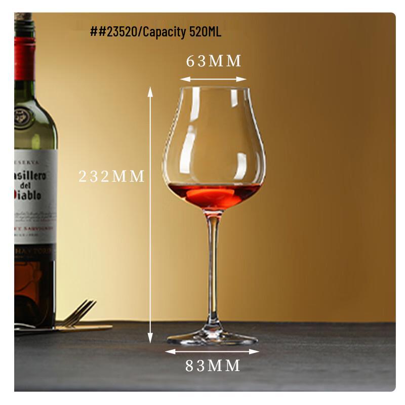 Wuyi Light Luxury Burgundy Crystal Wine Glass