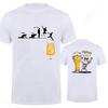 Fashion Skeleton Enjoying FRIDAY Beer Day Tees Back Print Men's T-Shirt Finally Friday for Drink Lover Male Oversized Clothing