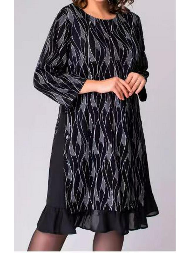 2023 Women's Plus Size Three-Quarter Sleeve Dress