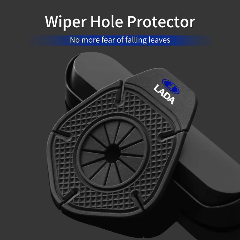 Car Windshield Wiper Hole Protector Silicone Material Dustproof For Lada Priora Sedan Sport Kalina Largus Vaz Samara 2110