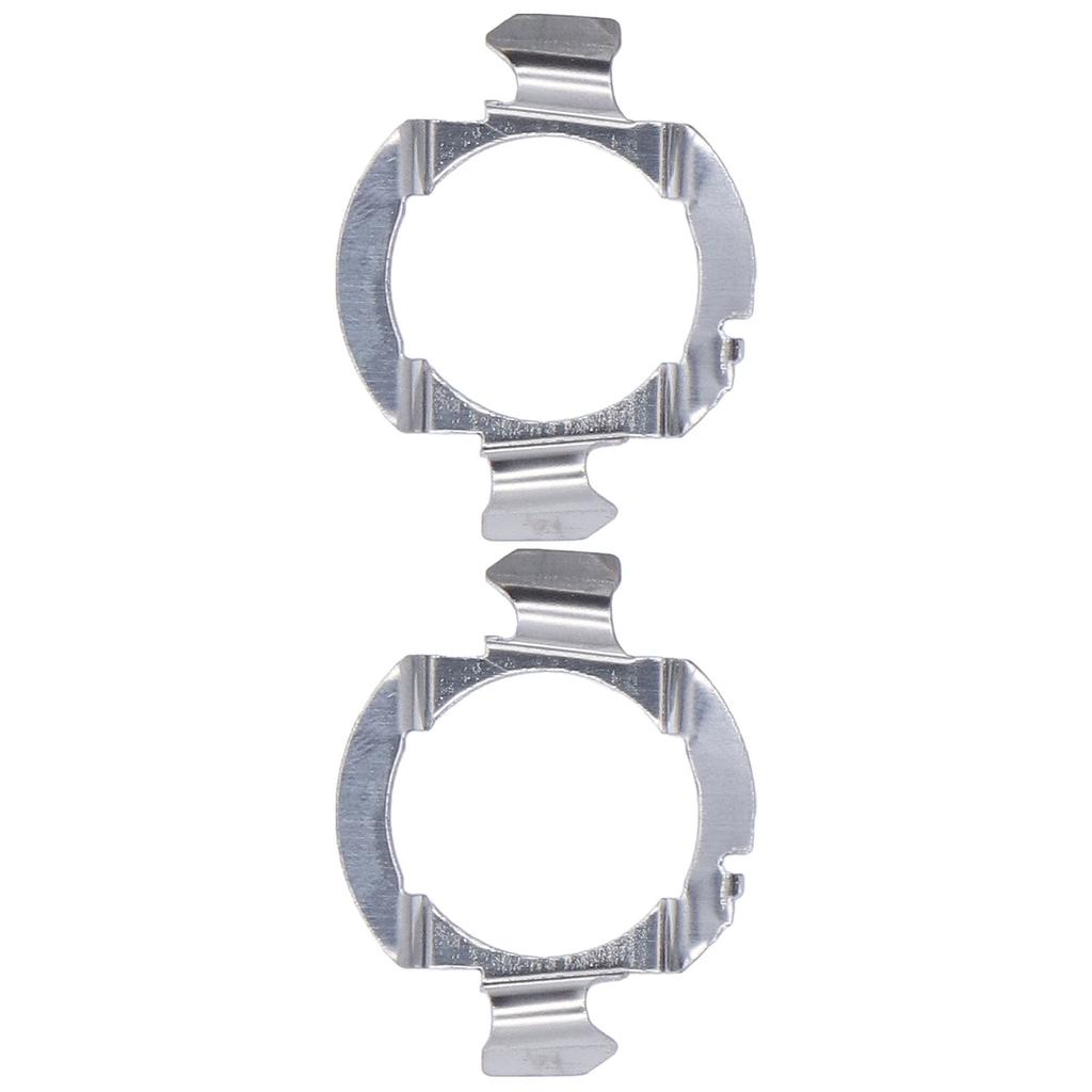 2Pcs Headlight Bulb Holder Stainless Steel Material Firm Stable Easy Install LED Headlight Bulb Base
