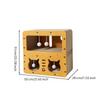 Cat House with Scratcher Two-sidedSided Cardboard Scratching Shelter Indoor