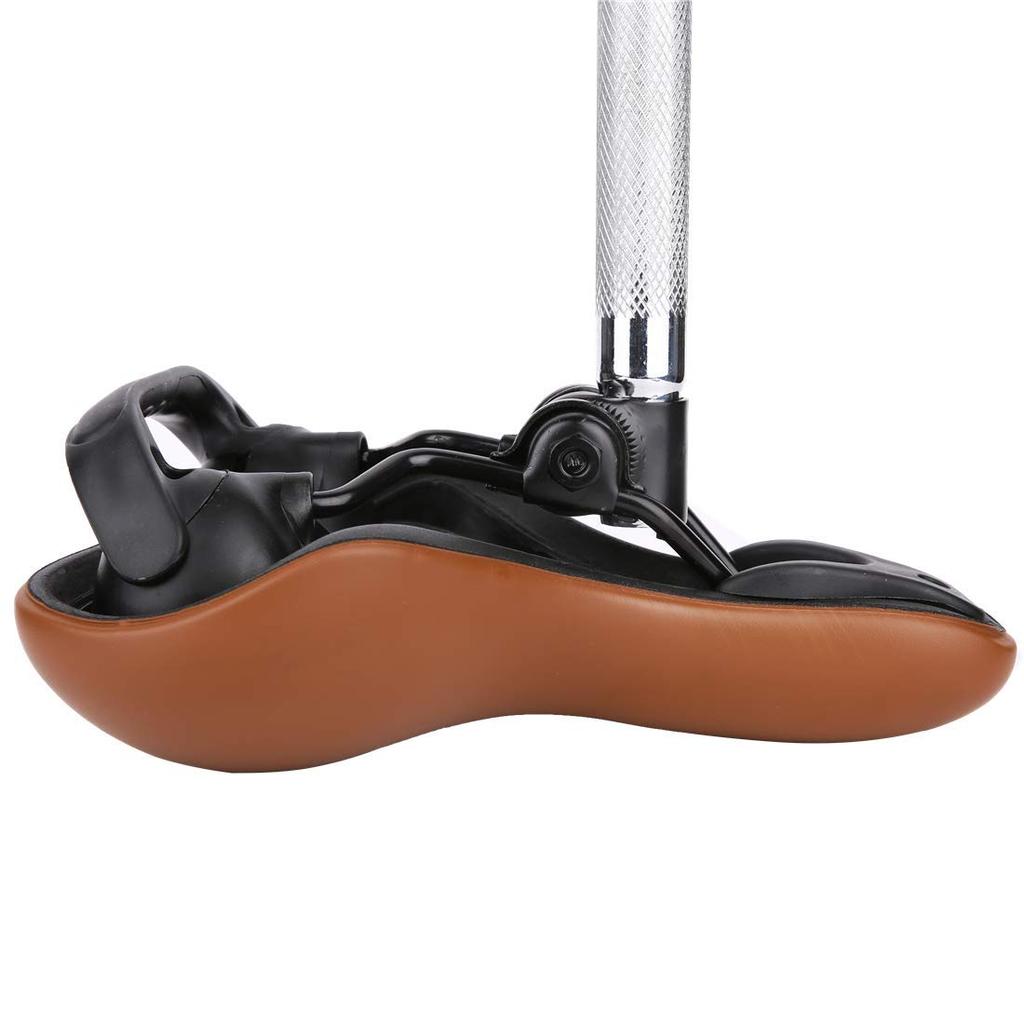 ZHIQIU Bicycle TBU Ergonomic with Clamp Ring and Suitable for Mountain Road and Folding Black Cushion, Ultra-Abrasion-Resistant Leather, Waterproof,