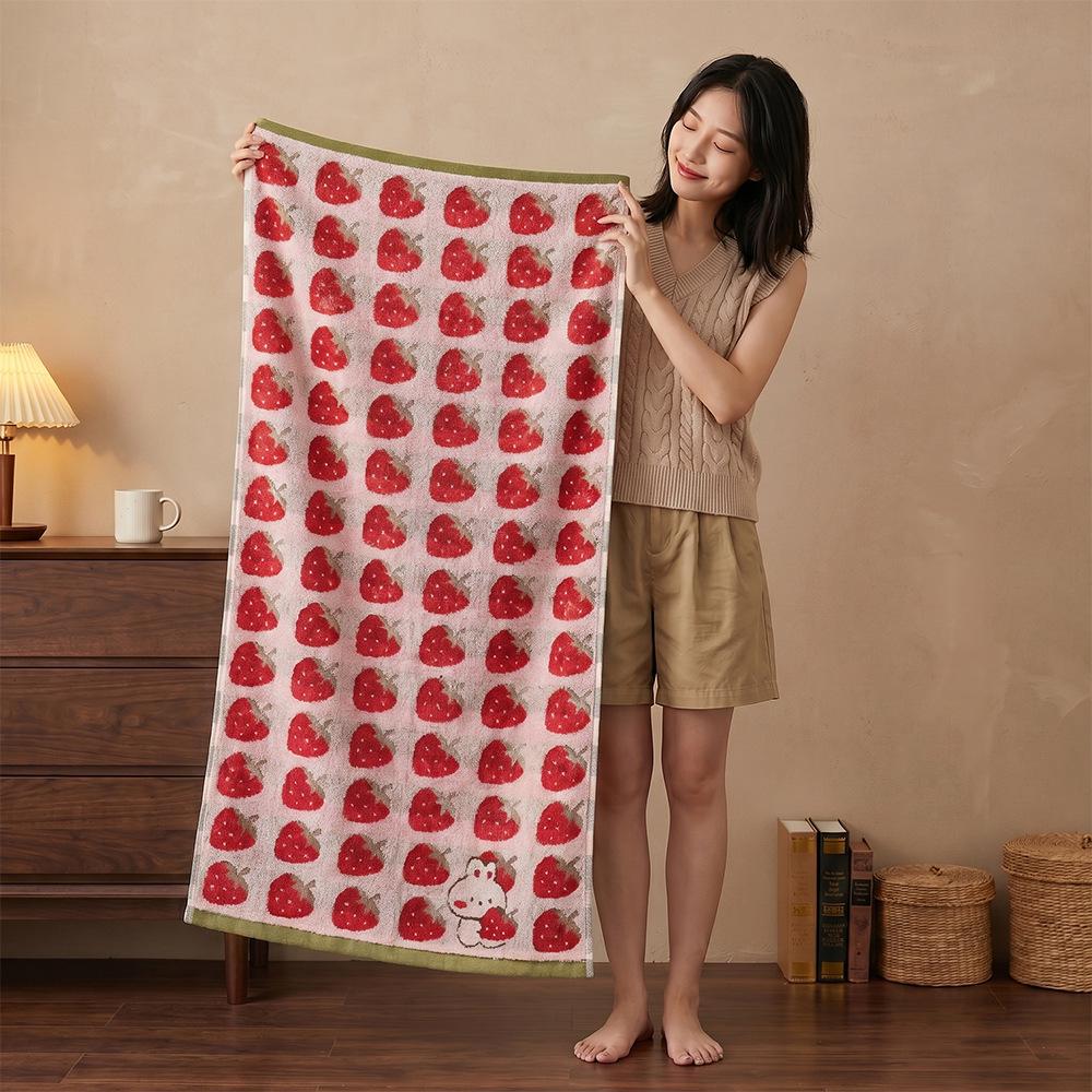 Colorful Polka Dot 100% Cotton Couples' Face Towel, Zero-Twist Yarn-Dyed, Thickened 110g, 35x75cm