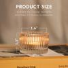 6/12pcs Clear Tealight Candle Holders, Glass Votive Candle Holders for Table Centerpiece, Home Decor and Party Supplies
