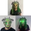 Baumgeist Latexmaske mit leuchtenden Merkmalen für Kostümpartys und Cosplay-Events