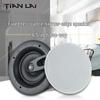 6" Two-Way Ceiling Speaker with Self-Clamping Narrow-Bezel Grille for Home Theater Flush-Mount Installations