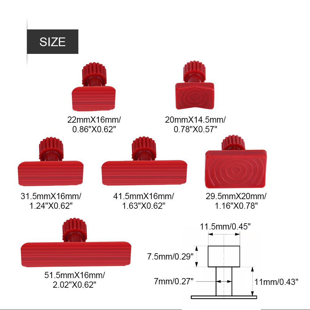 6Pcs Car Auto Body Dents Removal Pulling Tabs Paintless Dent Repair Tools