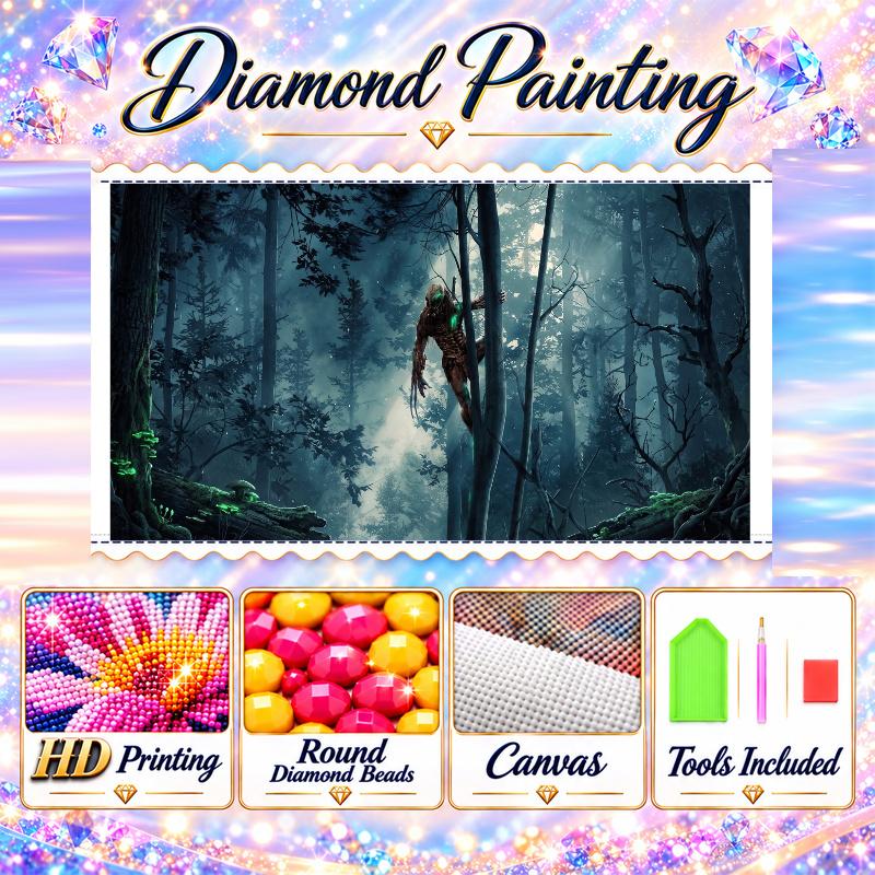 Predator Diamond Painting Kit 5D Full Drill DIY Diamond Mosaic Wall Art Home Decor