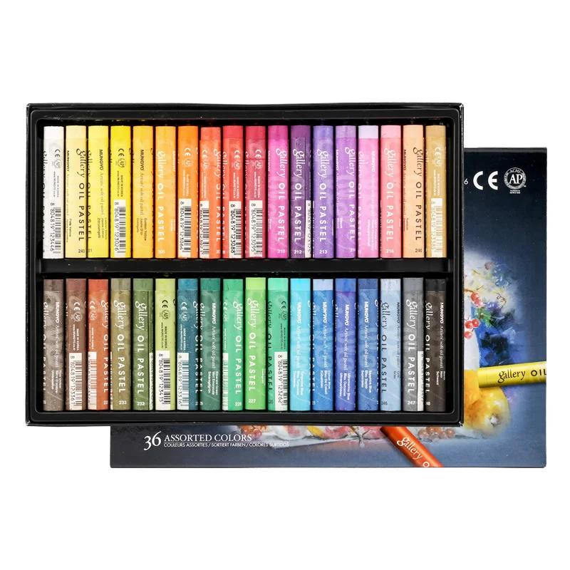 12/24/48 Colori MUNGYO Gallery Pastelli ad Olio Morbidi per Artisti per Pittura Graffiti Disegno Penna Cancelleria Scolastica Materiali Artistici