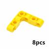 DIY 4x4 bricks assembly parts accessories 4 hole right angle beam Connector coupling building block 8Pcs kids toys