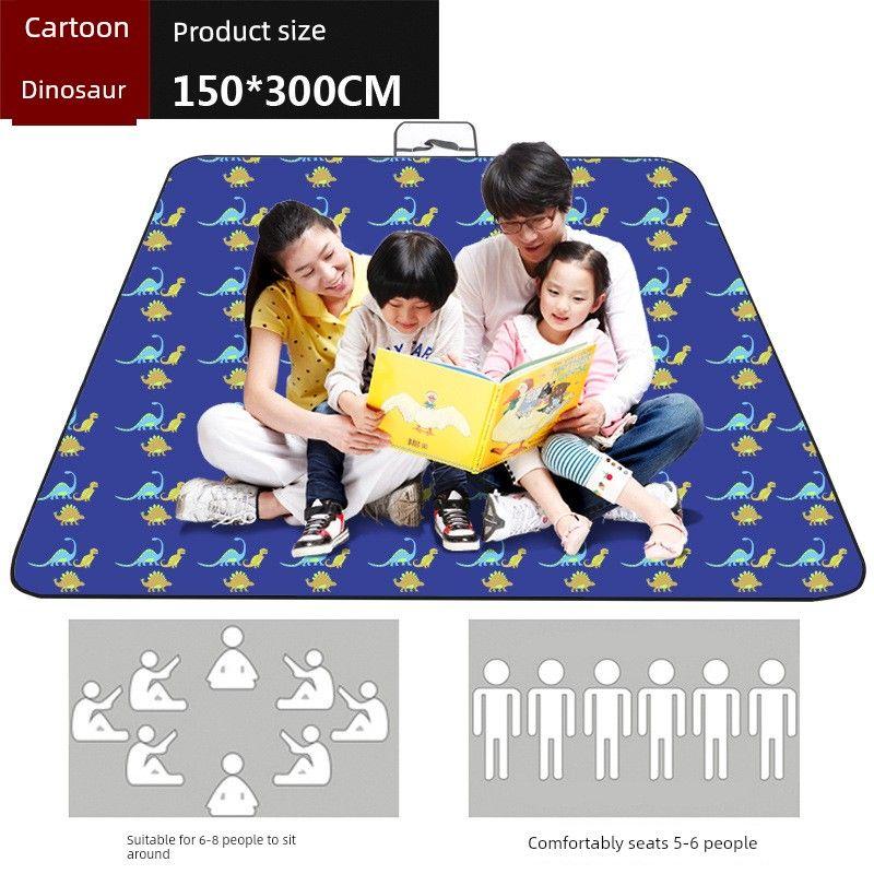 Portable Folding Picnic Mat, Thickened Oxford Cloth Moisture-Proof Mat, Beach Grass Waterproof Dirt-Proof Floor Mat