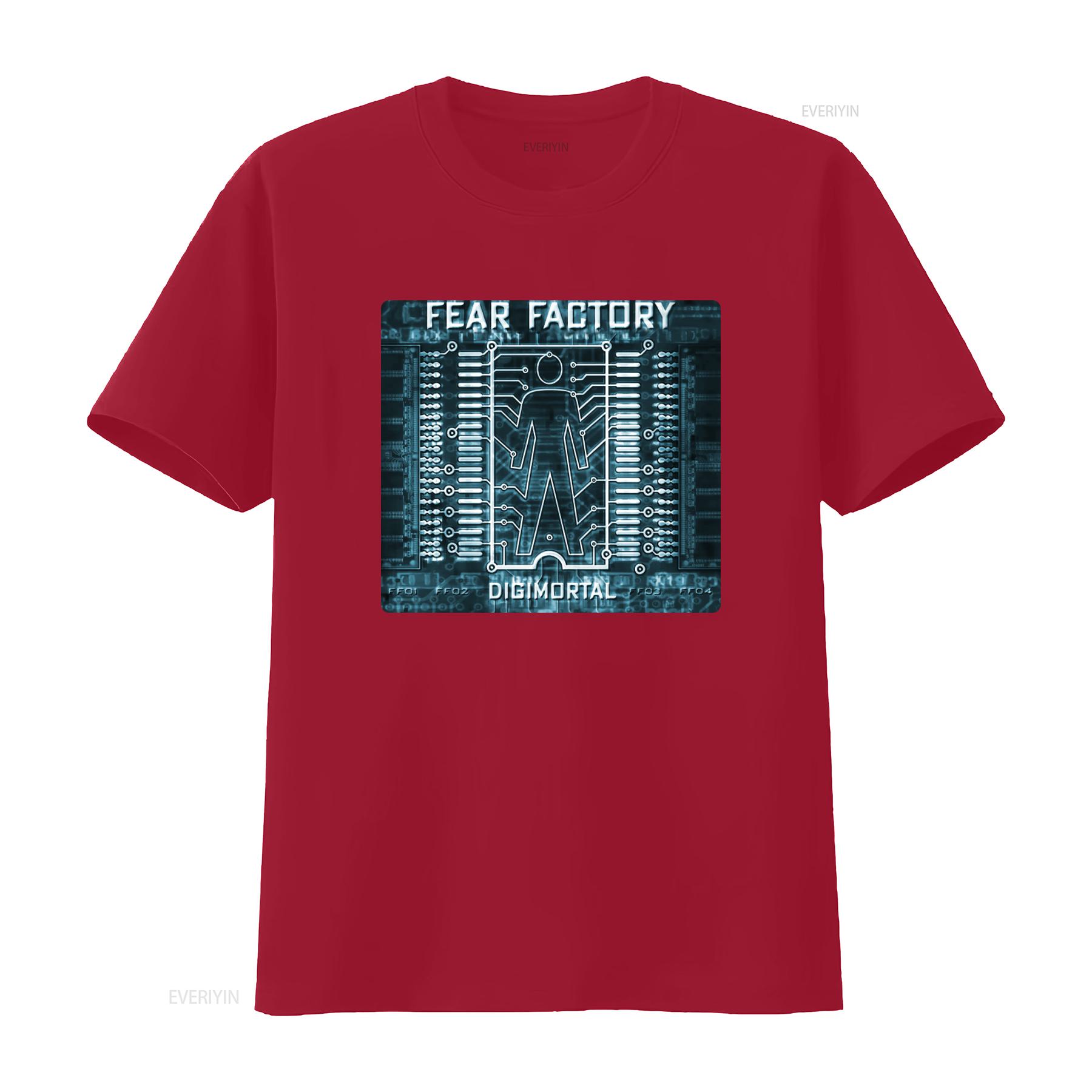 

Vintage Fear Factory Digimortal Industrial Metal Band Concert T Shirt 00s Large L Heavy Nu vintage Washed Versatile fashion S