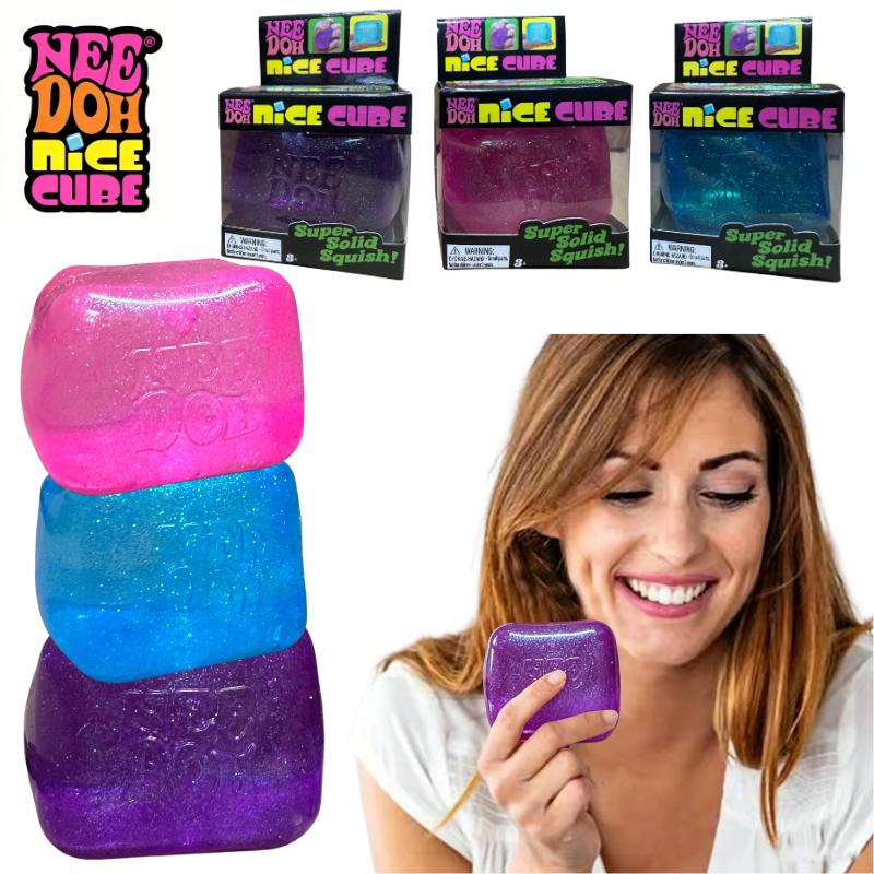 Favorite Toy Unisex Schylling Nee Doh Glitter Cube Sensory Fidget Toy Stress Relief Desktop Decor Relax Blind Box Gift