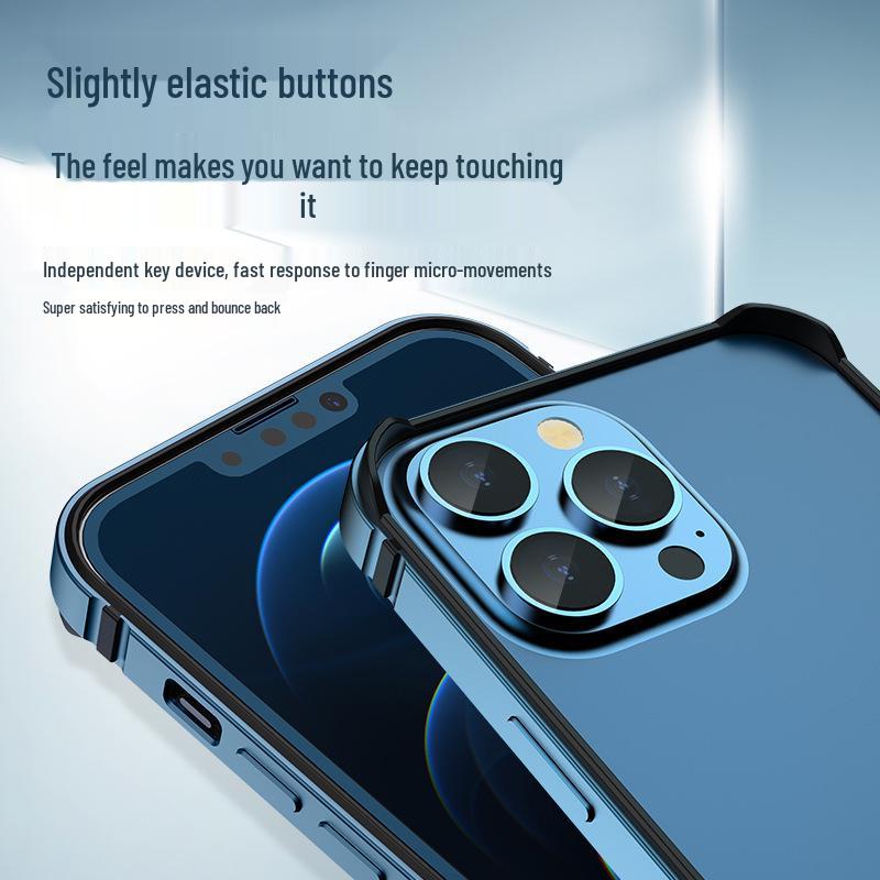 Ultra-Thin Metal Frame Anti-Fall Case for Apple 17 Pro Max & 15 - Aluminum Alloy