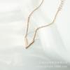 V Letter Necklace Women'S Simple Trend Personality Versatile Cold Wind Exquisite Set With Jewelry