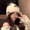 Korean Style Bow Knitted Hat Ear Protection Warm Face Small Wool Hat