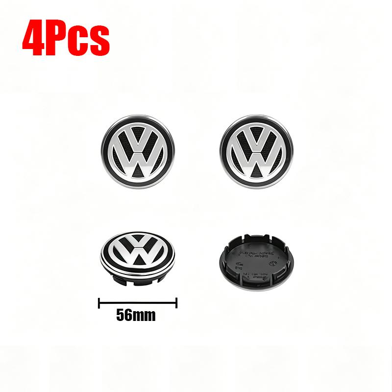 4pcs Wheel Center Hub Caps 56mm 65mm Wheel Cover For VW Golf Tiguan T-Roc Polo Passat ID.4 T-Cross ID.3 Taigo ID.7 Atlas Beetle