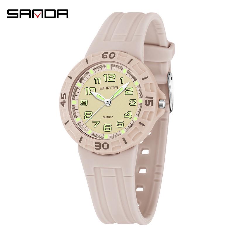 Sanda Unisex Sports Watches: Waterproof, Fluorescent, Energetic Designs for Kids and Lightweight Styles for Students