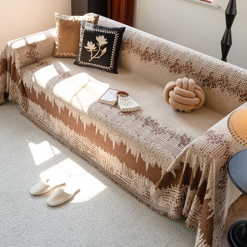 All-Season Chenille Sofa Cover: Dustproof, Claw-Resistant, Universal Fit