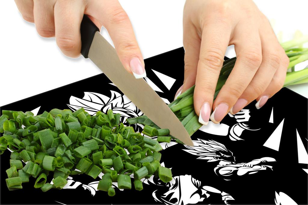 Szklana płyta ochronna na kuchenkę 60x52 Anime