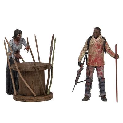 Walking Dead 7" Morgan Impaled Walker & Spike Trap Set Fig