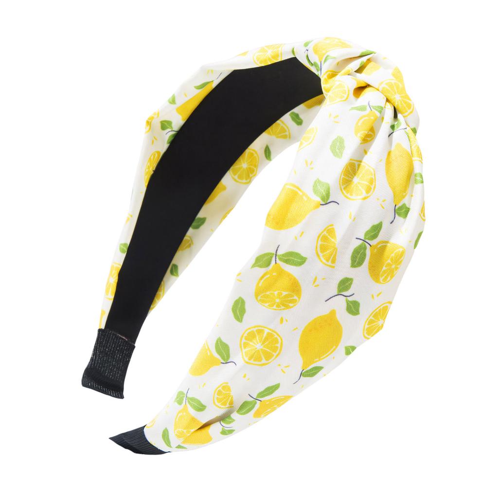 Fashionable Fabric Hair Band with Lovely Fruit Motifs Knotted Hairhoop For Women Girl Various Occasion Photography