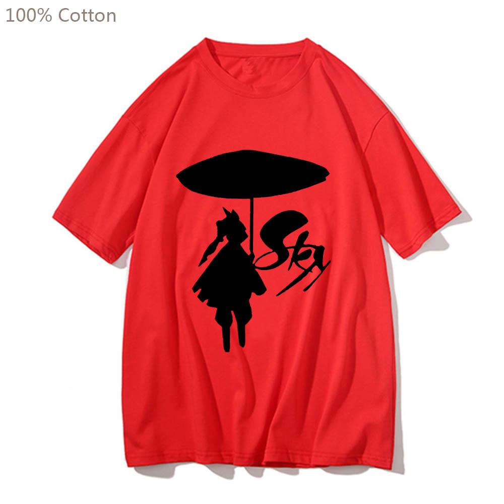 Sky Children of The Light Cute Cartoon Anime T-shirts Harajuku Manga Tshirt Short Sleeve 100% Cotton Tee-shirt Men/women T-shirt