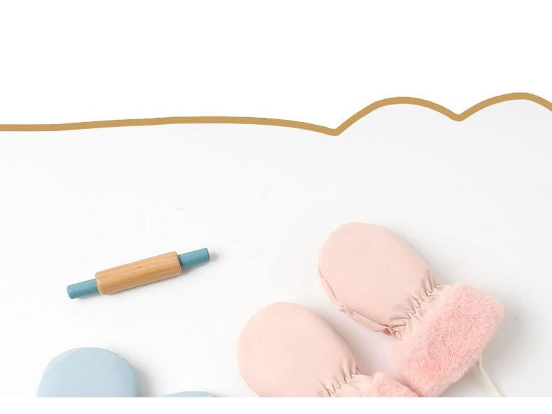 Nidoran Waterproof Velvet-Insulated Winter Gloves for 1-2-Year-Olds: Unisex Warm Gloves for Boys and Girls