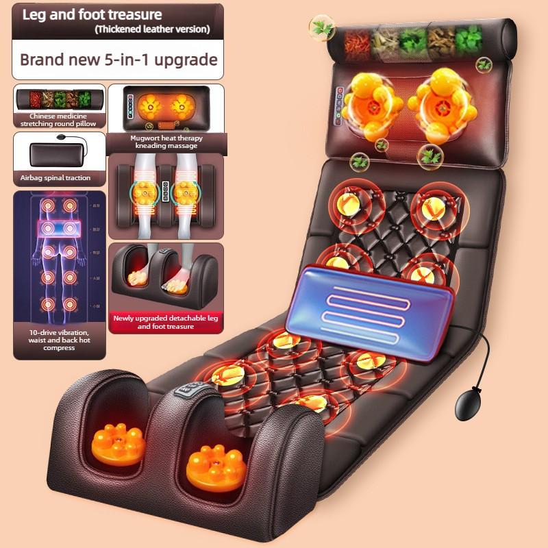 Multi Functional Massage Mattress Waist And Neck Heating Massager Household Intelligent Electric Cushion