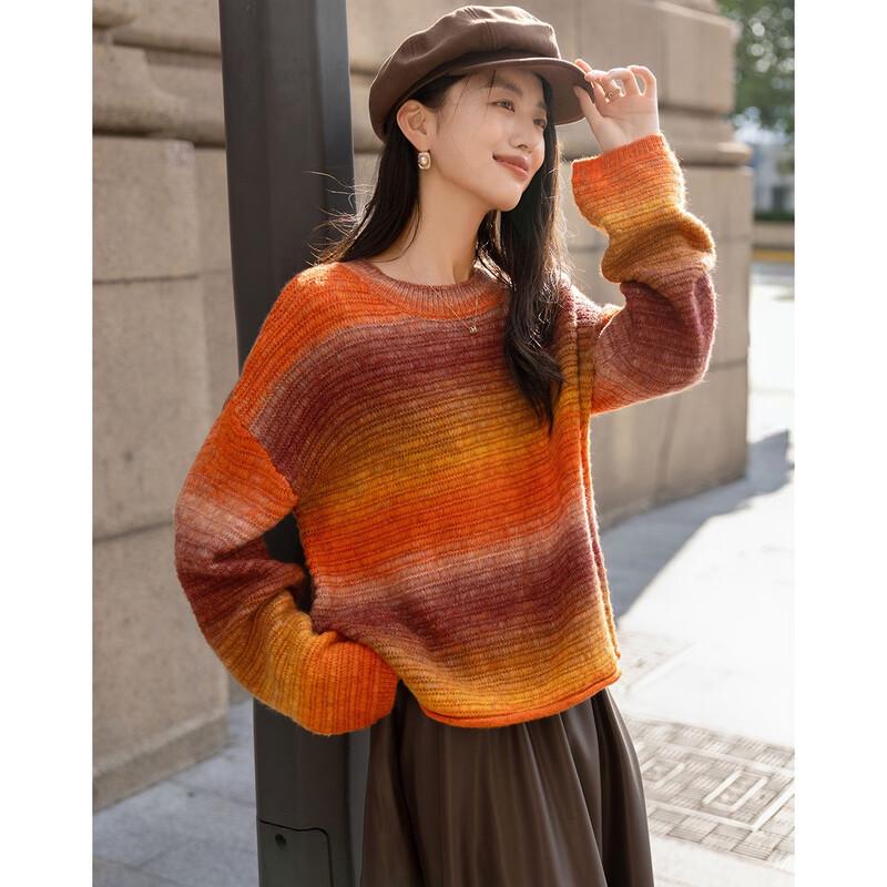 Demana Women's Wool Blend Gradient Knit Sweater