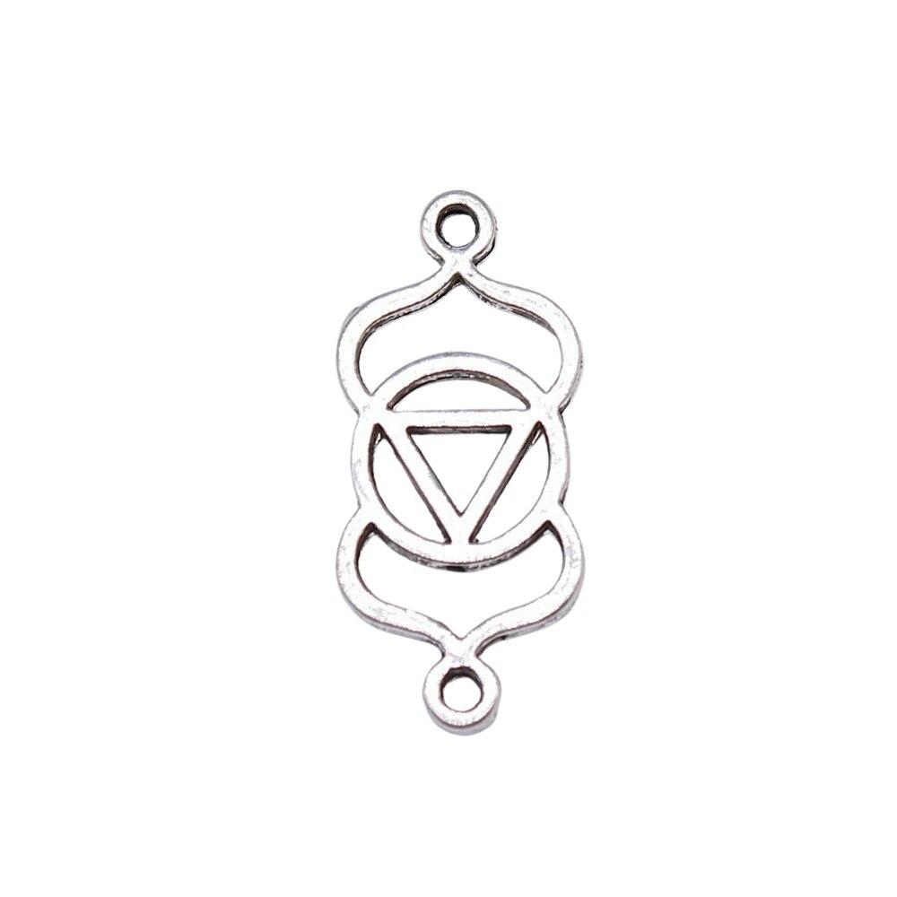 

Подвески в виде чакры, милые украшения для изготовления ювелирных изделий A04-14pcs-10x21mm