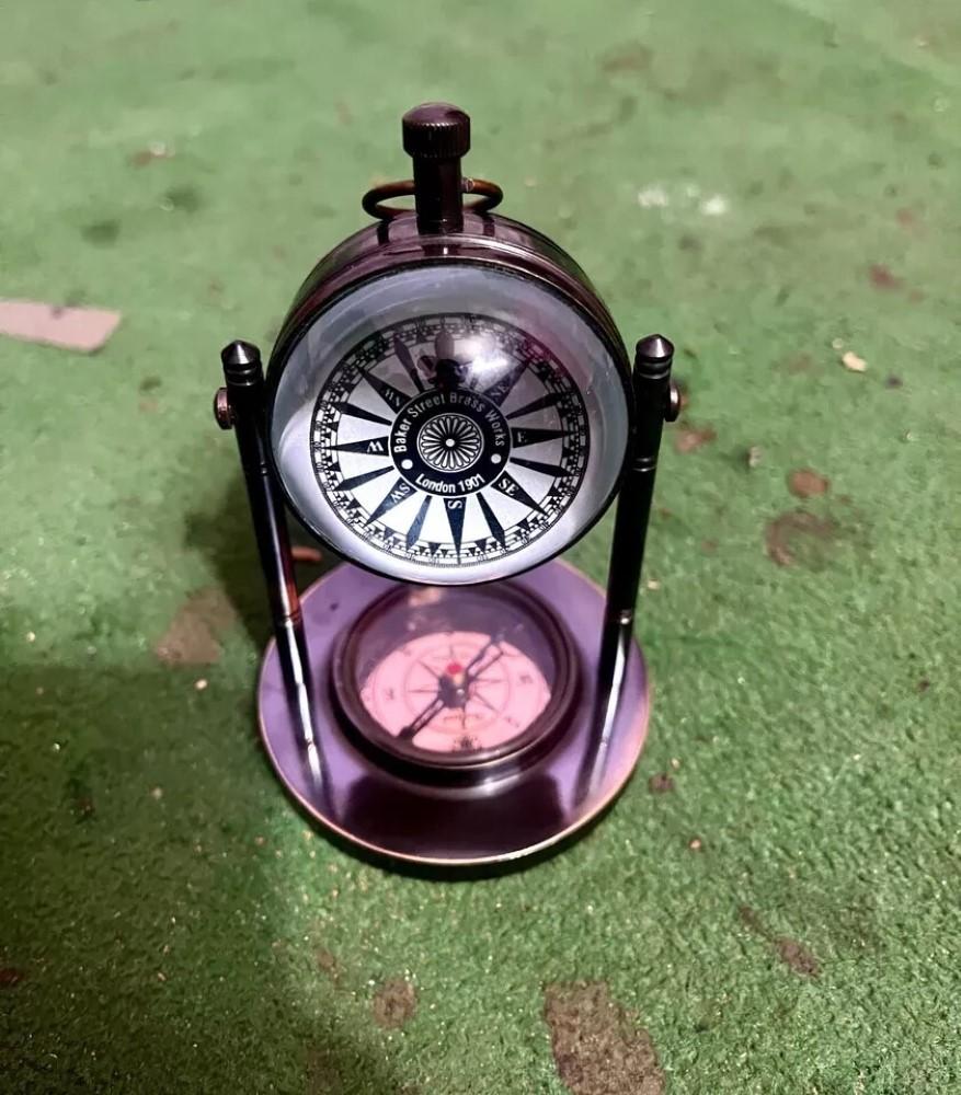 Orologio Scrivania Vintage da Tavolo Antico da Tavolo Ottone Decorativo Regalo