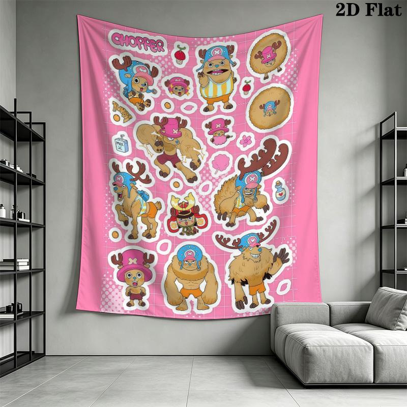 Tony Tony Chopper Nástěnná tapiserie Estetické závěsné dekorace na stěnu Tištěná látková přikrývka Dekorativní tapiserie Pro ložnici Obývací pokoj Domácí dekorace