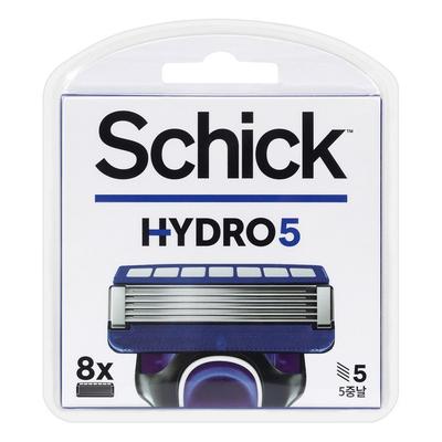 Lâminas de barbear Schick Hydro5, 8 peças, 1 peça, lâmina de barbear coreana