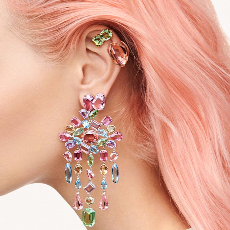 Swarovski Gema Earrings Women Earrings Pink 5614455