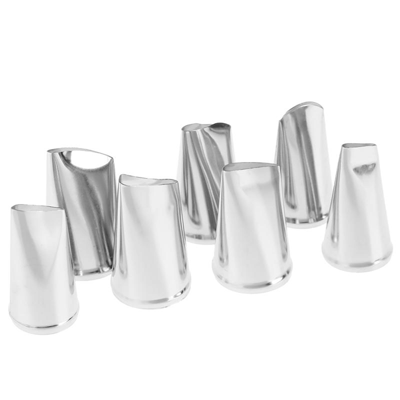 7 stk/sett Kakepyntspiss Kremglasur Rør Rose Tulipanmunnstykke Konditorverktøy